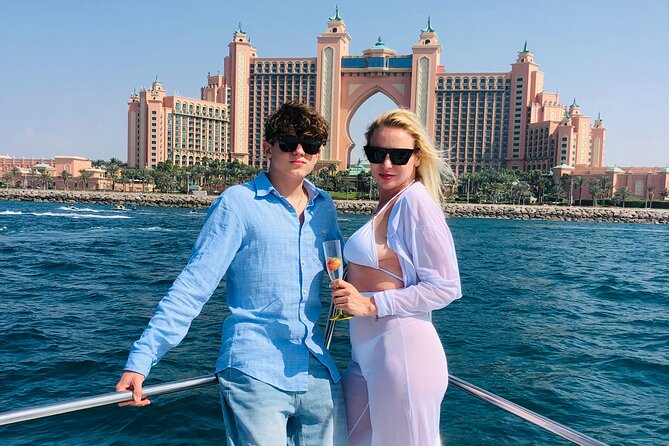 Dubai 2-Hour Mini Yacht Tour at The Palm, Burj Al Arab & Atlantis - Palm Jumeirah from inside, outside, and the lagoon