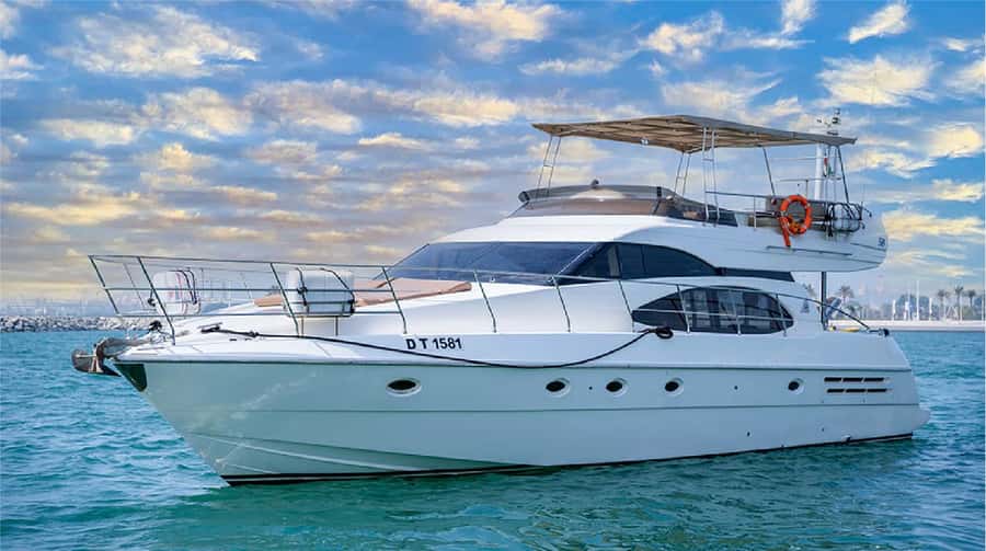Dubai: 58-Feet Yacht Sea Trip - Leaving Dubai Marina near Spinneys