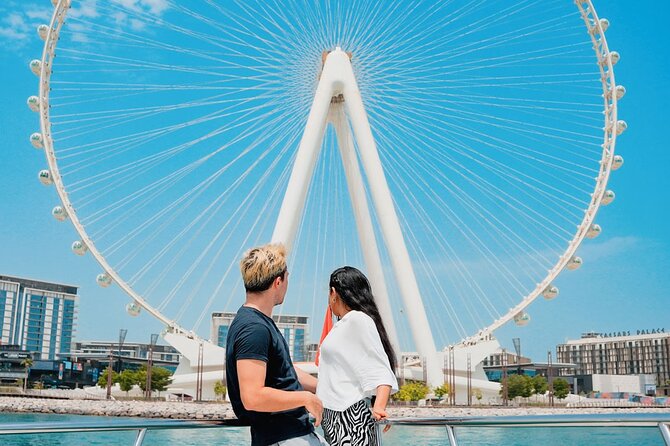 Dubai Harbour Luxury Yacht Tour with BBQ & Drinks - Bluewaters Island and the giant Ferris wheel