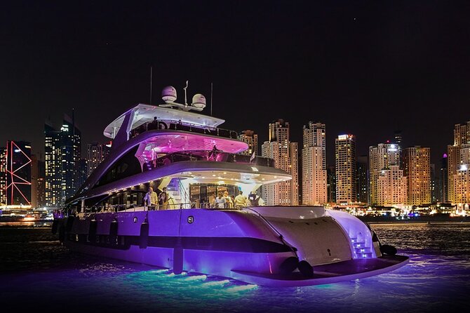 Dubai Harbour Super Yacht Experience with gourmet & Drinks - What this Dubai yacht cruise is really like