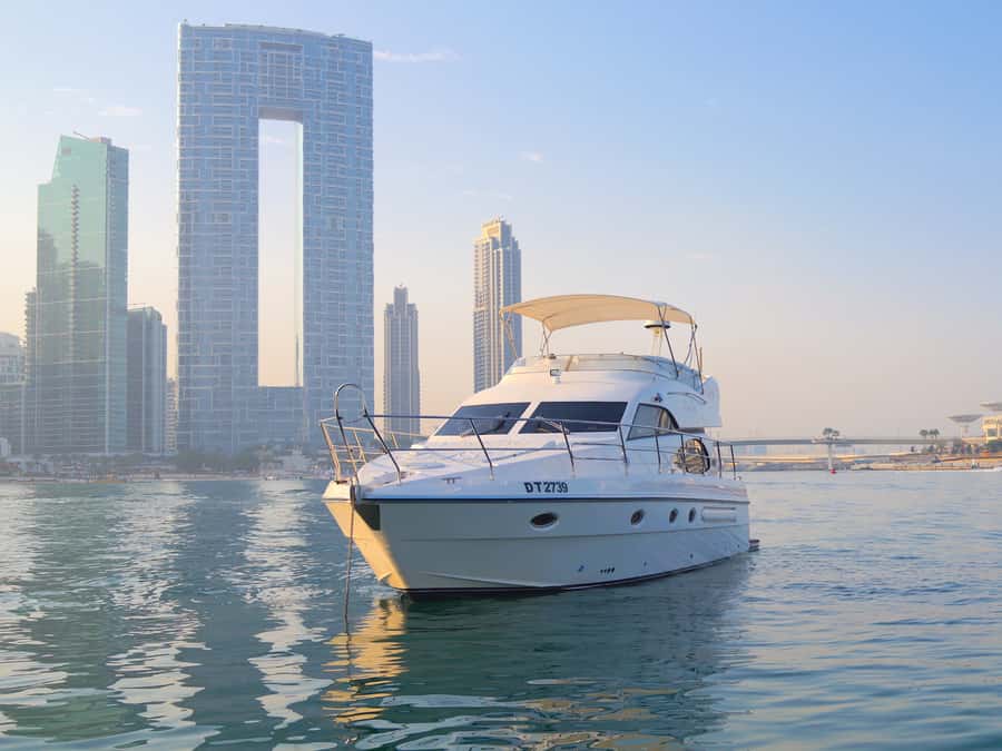 Dubai: Luxury Private 50 FT Yacht Cruise + Optional Sushi - Swimming, Sunbeds, and the Practical Comforts