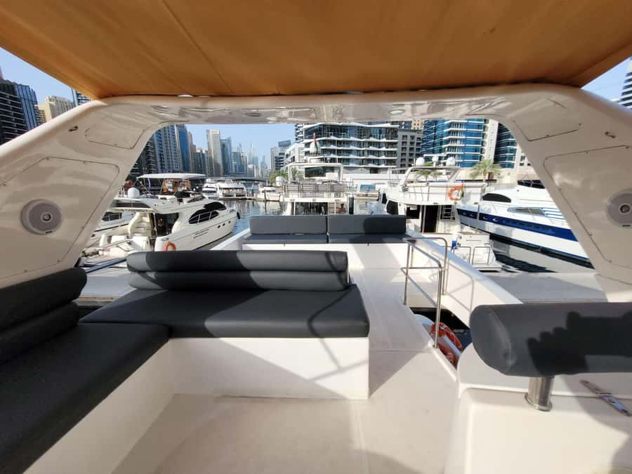 Dubai Marina luxury Yacht Tour: AinDubai,JBR &Harbour(1Hour) - Dubai Marina: towers from a better angle