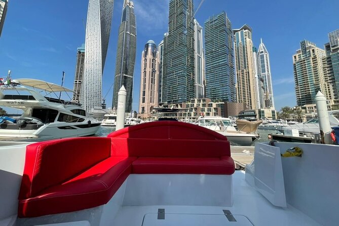 Dubai Marina Yacht Tour - The longer run toward Burj Al Arab