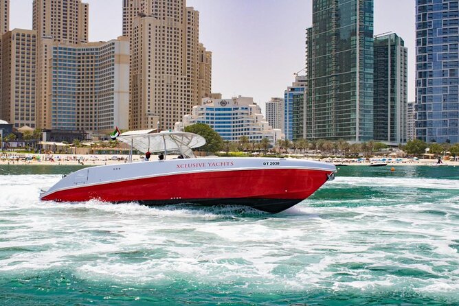 Dubai Private Boat Charter with Optional World Islands Upgrade - Bluewaters Island and Ain Dubai