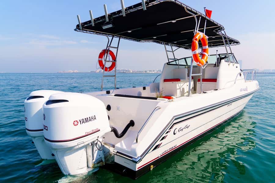Dubai: Private Coastline Landmarks Mini-Yacht Tour - Palm Jumeirah and its lagoon