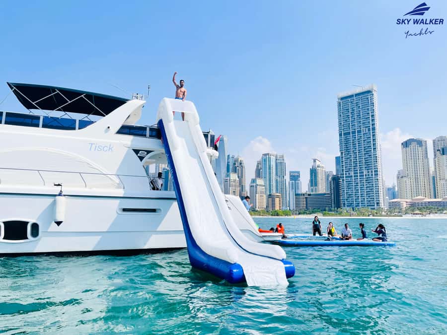 Dubai: Yacht Cruise with Swimming, Snorkeling and BBQ Lunch - From Dubai Harbour to the Marina skyline