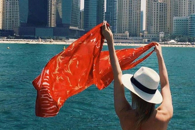Dubai Yacht Sea escape Cruise, Swim, Tan & Sightsee! - Burj Al Arab and Dubai’s best photo angles