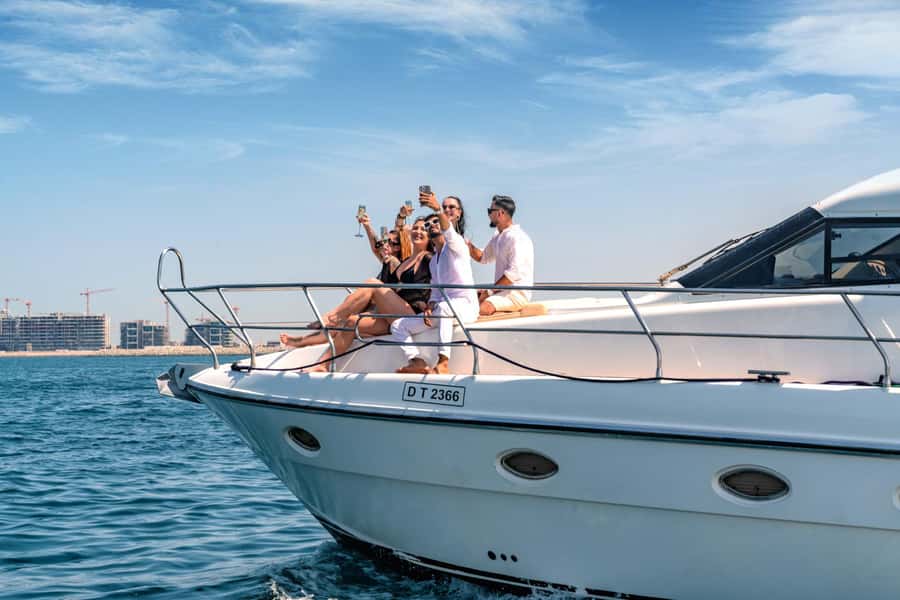 Dubai Yacht Tour - Boat Trip upto 12 guests Private event - What the $157 private yacht price really buys