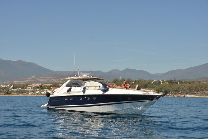 Enjoy the Marbella Coast on the Sunseeker 63 Predator Yacht - A private yacht ride from Marbella’s marina