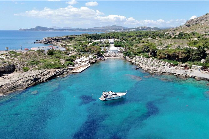 Exclusive Half-Day Yacht Cruise in Rhodes - Anthony Quinn Bay gives you the first swim