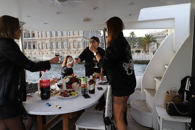 Exclusive Luxury Yacht Bosphorus Sightseeing Cruise in Istanbul - Galata Tower and the European shore