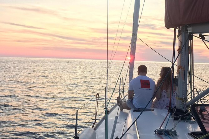 Experience Romantic Sunset Sailing on a modern 36ft (11m) sail yacht | Hvar - Sailing past the Pakleni Islands at sunset