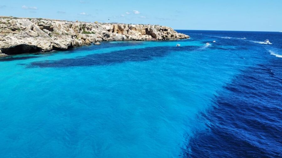Favignana and Levanzo in relax with yacht Floen - Cala Azzurra: welcome drinks and your first swim