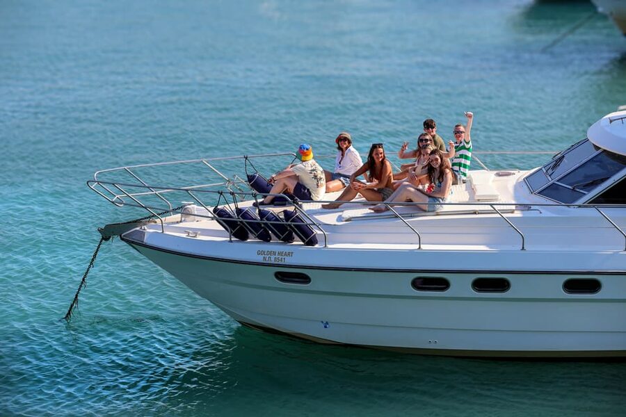 From Corfu: Luxury Yacht Cruise to Sivota and Blue Lagoon - Seeing Papanikolis Cave From the Yacht