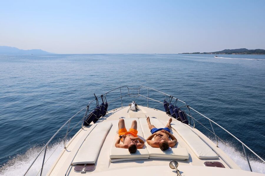 From Corfu: Luxury Yacht Cruise to Sivota and Blue Lagoon - Starting at Lefkimmi Port