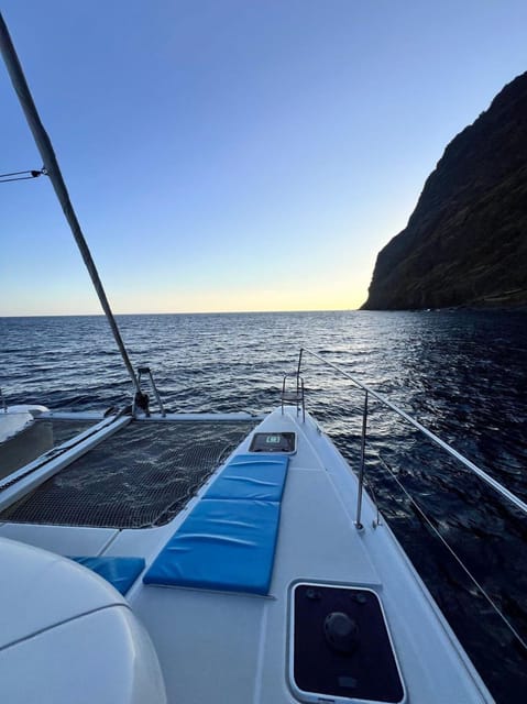 From Funchal: Cabo Girao Sunset Cruise on Luxury Catamaran - Sunset turns the return ride into the finale