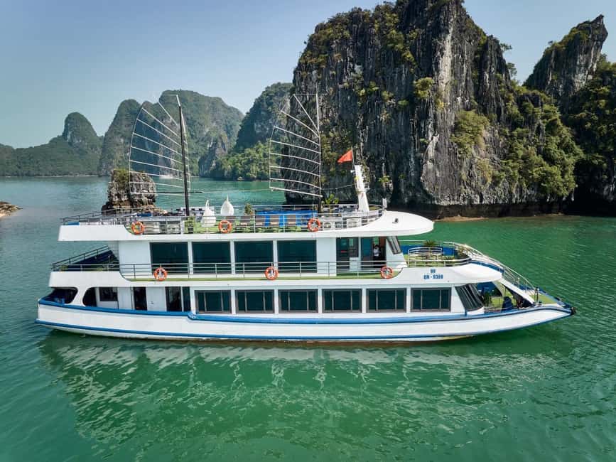 From Hanoi: Ha Long Bay 1 Day Tour With A Luxury Cruise - Seeing Hon Trong Mai from the boat