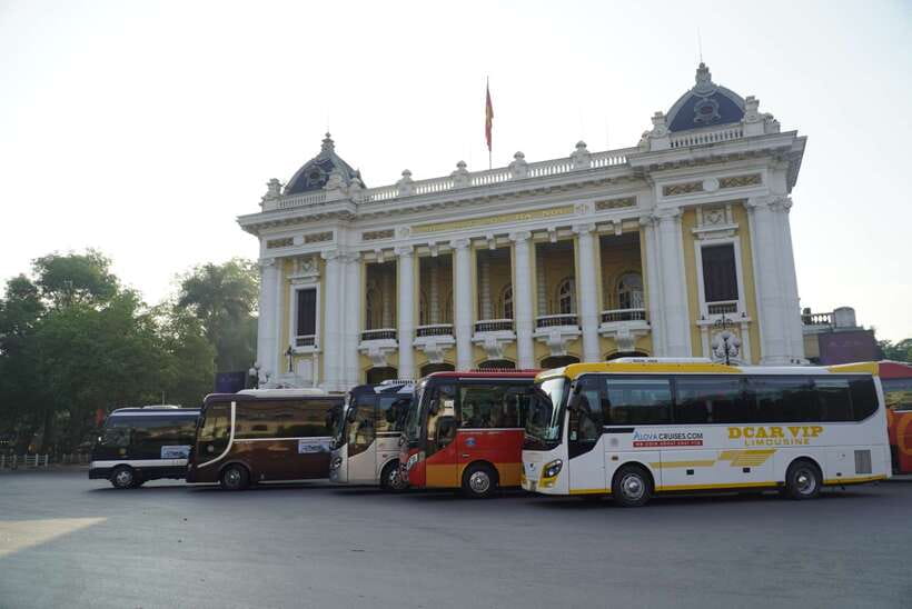 From Hanoi: Ha Long Bay Luxury Cruise with Big & Small Group - Lunch, upper-deck time, and the sunset return
