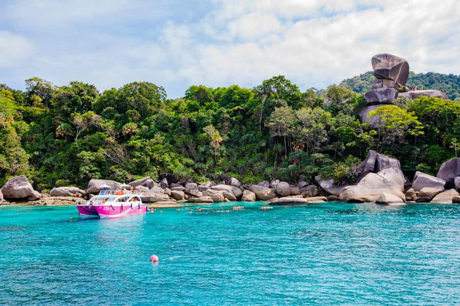 From Khao Lak: Similan Islands Day Trip by Luxury Catamaran - Four Similan stops in one long day