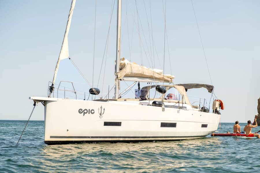 From Lagos: Ponta da Piedade Half-Day Yacht Cruise - Paddleboarding beside the sandstone cliffs