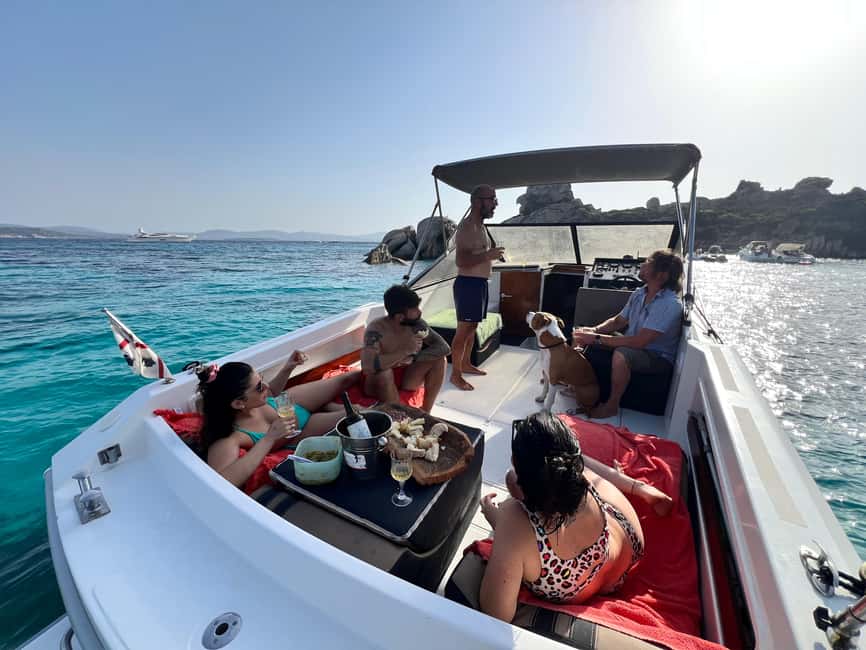 From Palau/La Maddalena: All inclusive Yacht Tour - Spargi: the first serious swim stop