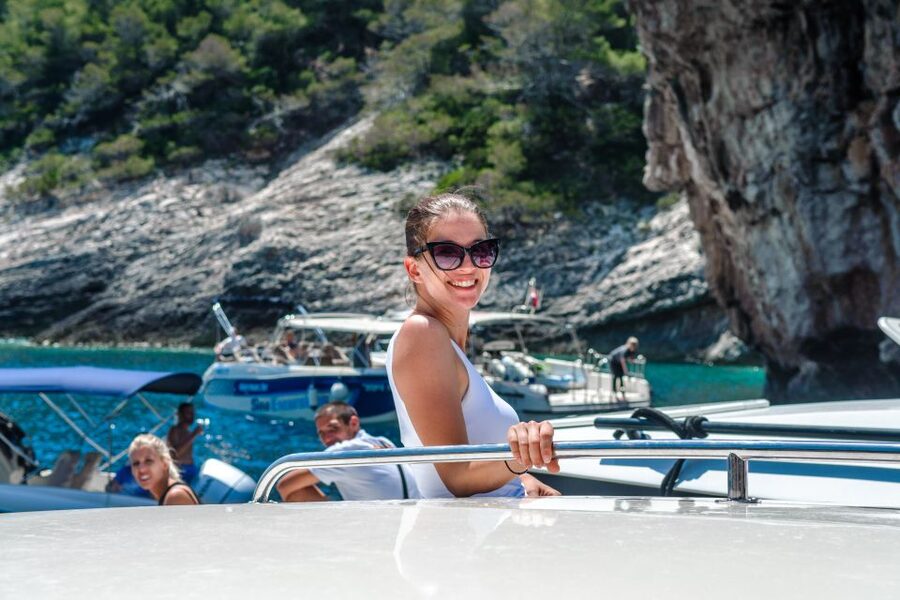 From Split: Blue Cave and Hvar Guided Tour by Luxury Boat - Pack for sun, salt water, and delays