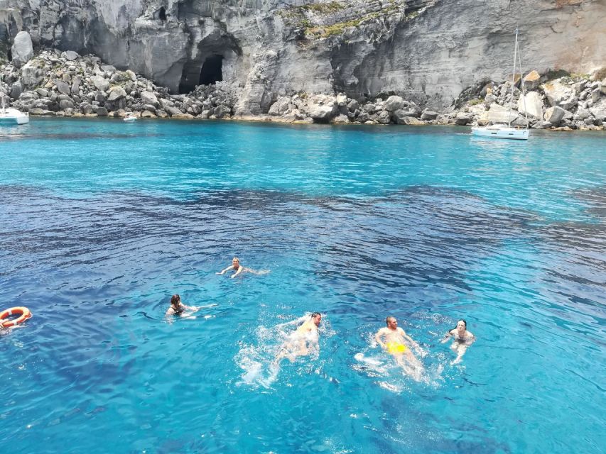 From Trapani: Favignana and Levanzo Yacht Tour with Stops - The €5 marine protected area charge