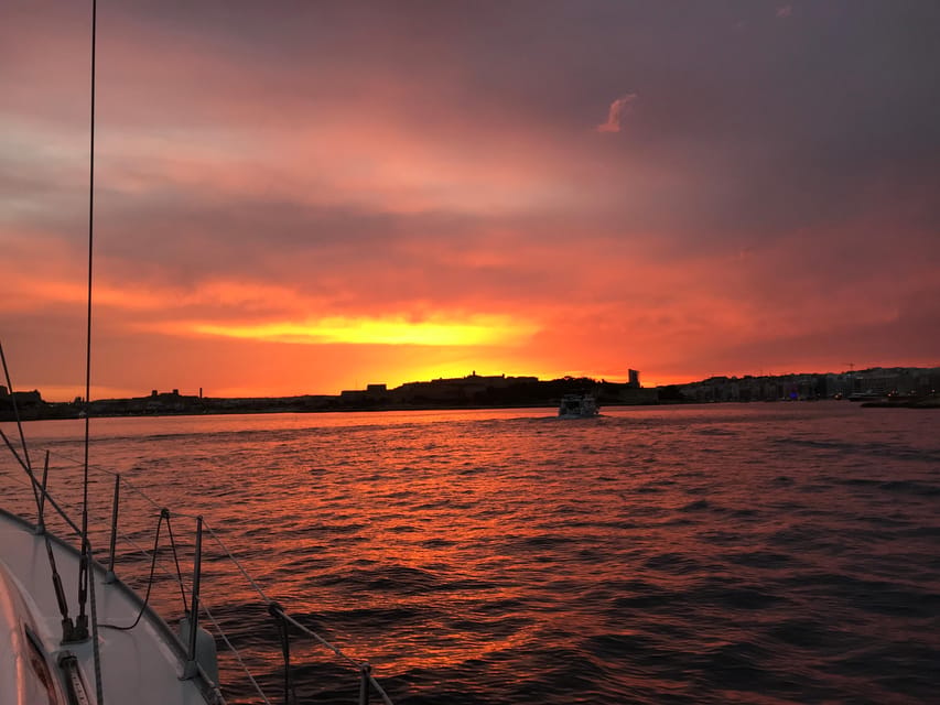 From Valletta: Romantic Sunset Cruise on a Sailing Yacht - Dinner under the stars, with food arranged separately