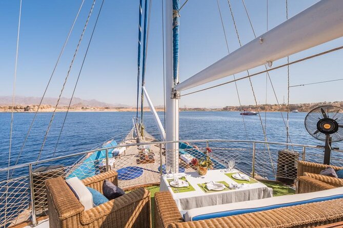 Full Day Boat Charter Rental in Sharm El Sheikh - White Island, photographs, and changing scenery
