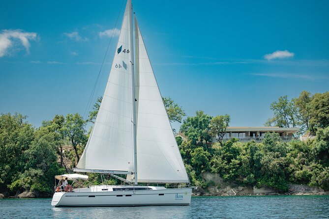 Full Day Cruise on Sailing Yacht in Corfu Island - Strogylo Beach: three hours for swimming and play