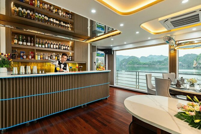 Full day Halong Bay Luxury Cruise - buffet lunch, kayak, swim. - Luon Cave is the day’s most hands-on stop