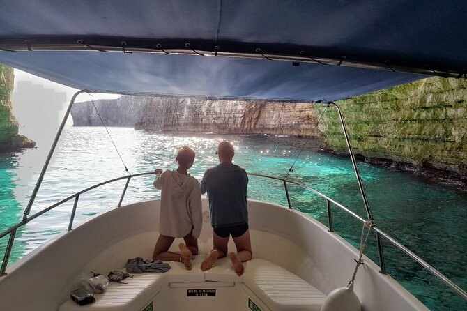 Full Day Private Boat Charters Malta: Blue Lagoon, Comino & Gozo - San Blas Bay and Gozo’s red sand