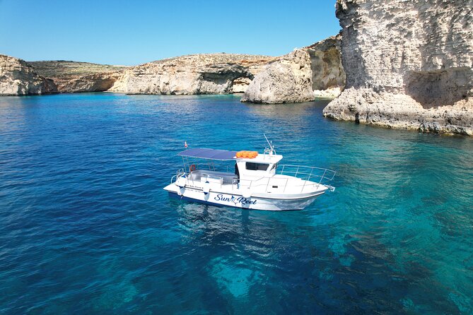 Full Day Private Boat Charters Malta: Blue Lagoon, Comino & Gozo - Leaving Cirkewwa for Comino