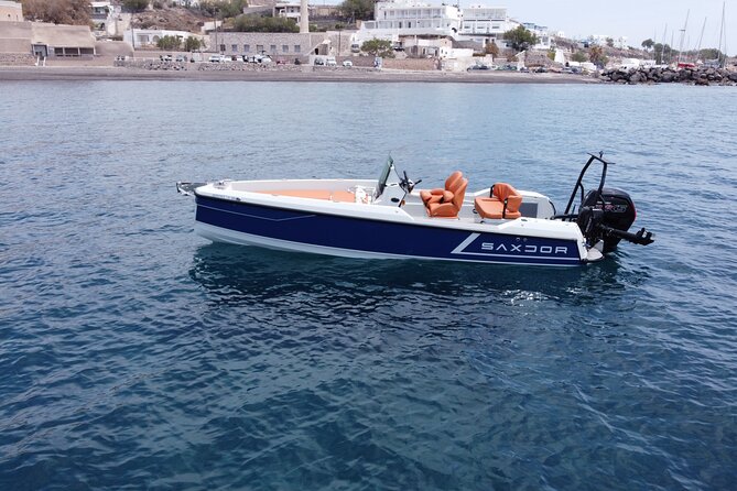 Full Day Rental in Santorini with Saxdor Luxury Boat - Swimming and snorkeling without packing extra gear