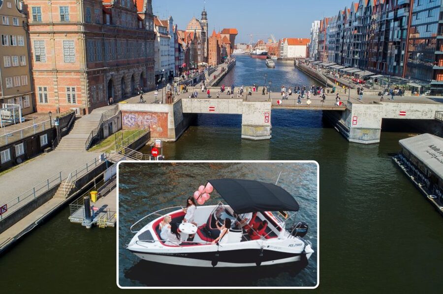 Gdańsk: Motlawa River Yacht Cruise - The Crane and the old waterfront