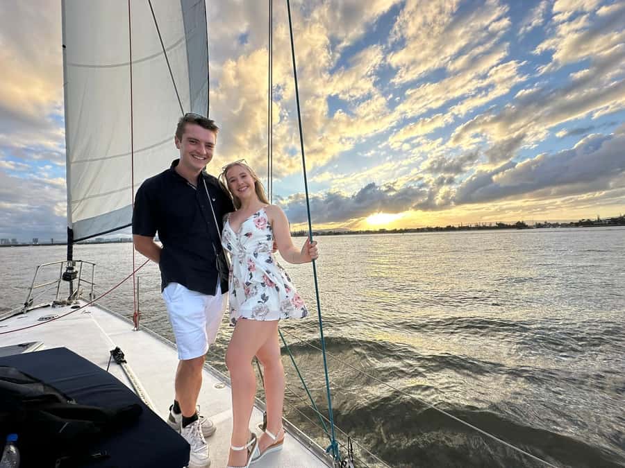 Gold Coast Private Sunset Sailing Charter w/ dinner & drinks - A grazing board made for the deck