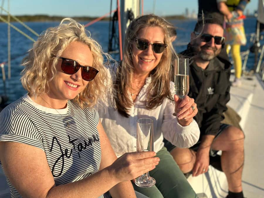 Gold Coast Private Sunset Sailing Charter w/ dinner & drinks - What the two-hour route includes