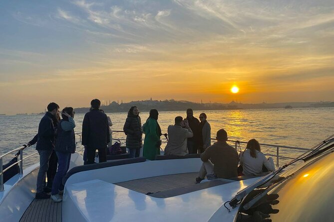 Guided Bosphorus Sunset Cruise on Luxurious Yacht - Small Group Cruise - Under the Bosphorus Bridge