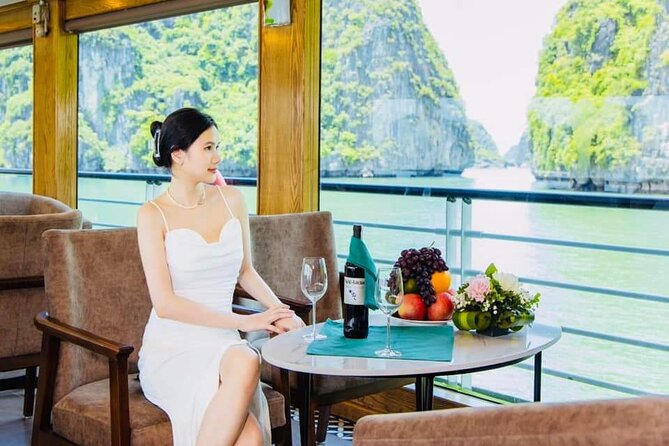 Ha Long Bay Day Tour by 5-Star Heritage Luxury Cruise From Hanoi - Sunset, Jacuzzi, and the return to shore