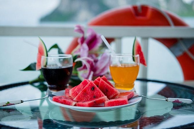 Ha Long bay Luxury cruise Day Trip - Lunch, sunset snacks, and what the $45 covers