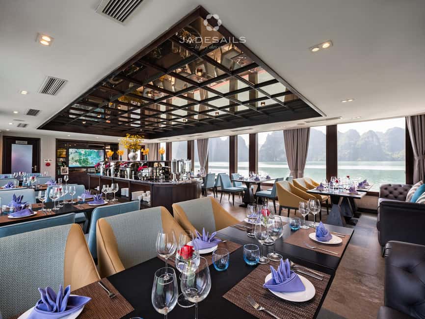 Ha Long–Lan Ha Luxury Yacht Day Cruise from Hanoi - Boarding JadeSails for a 7.5-hour bay cruise