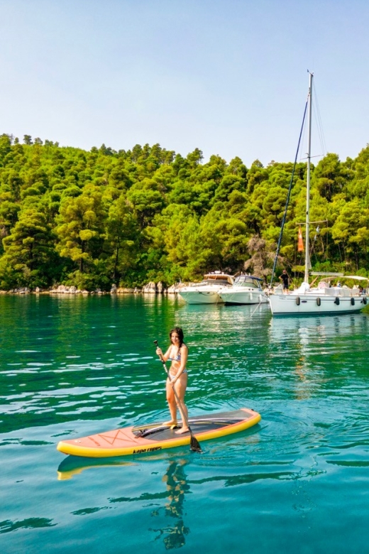 Halkidiki: Private Sailing Yacht Cruise Swim in Blue Waters - What the water stops are really like