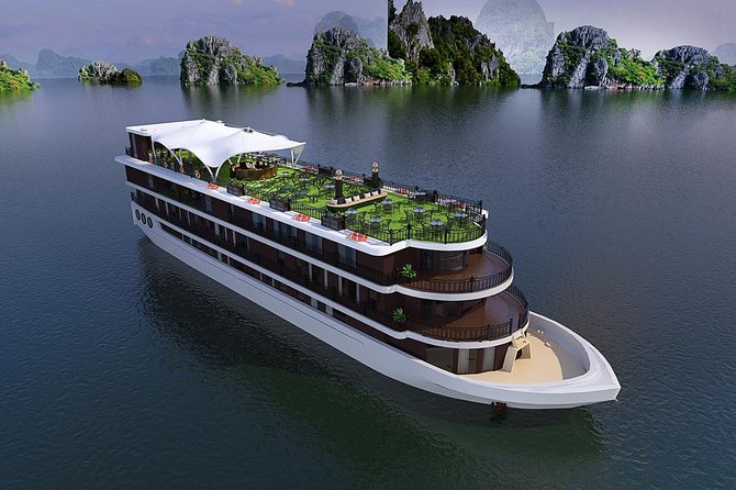 Halong bay luxury cruise 2D/1N: Titop island, Surprise cave, Kayaking, Swimming - Tai Chi, Surprise Cave, and the second morning