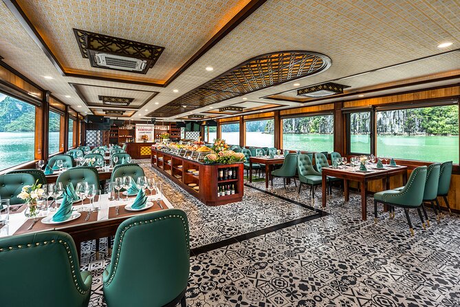 Halong Bay Luxury cruise Day trip: Buffet Lunch, Limousine bus - Buffet lunch, drinks, and the actual price