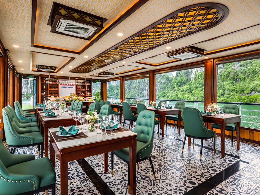 Halong Bay Luxury Cruise with Kayaking & Lunch Buffet - Luon Cave by kayak or bamboo boat