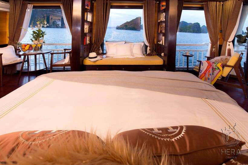Hanoi: 3D2N Ha Long, Lan Ha Bay by Hera Grand Luxury Cruise - Lan Ha Bay, Dark and Bright Cave, and the smaller boat