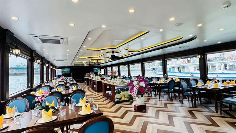 Hanoi: Ha Long Bay Day Trip - Luxury Cruise & Buffet Lunch - Sunset snacks and the ride back to Hanoi
