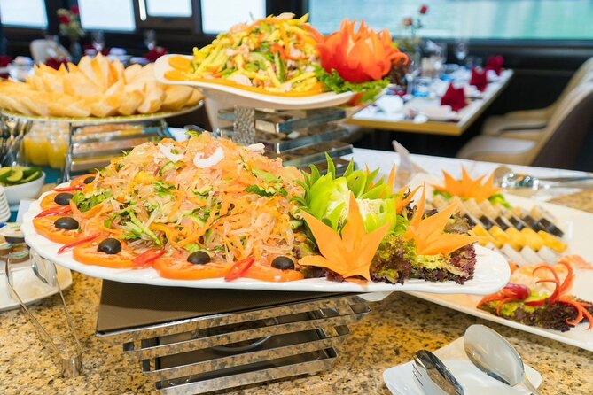 Hanoi : Halong Bay 7-Hour Luxury Cruise with Limousine Transfer - Vietnamese buffet lunch on the boat