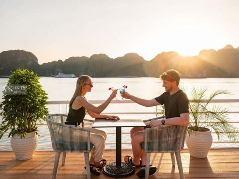 Hanoi: Lan Ha Bay & Cat Ba Island Day Trip on Luxury Cruise - Lan Ha Bay by boat, with more than scenery