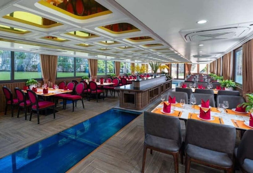 Hanoi: Lan Ha Bay & Cat Ba Island Day Trip on Luxury Cruise - Lunch while the islands move past
